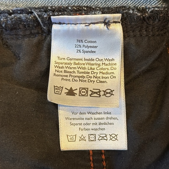 Eddie Bauer Women’s 6 Curvy Trouser Flare Denim Jean Dark Wash Specially Dyed - Picture 7 of 8